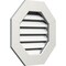 Ekena Millwork Octagonal Gable Vent Functional, PVC Gable Vent w/ 1" x 4" Flat Trim Frame, 24"W x 24"H GVPOC24X2401FUN - alternate 2